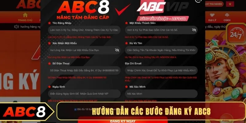 Hướng dẫn đăng ký ABC8